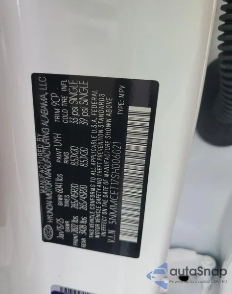 2025 Genesis Gv70 Advanced из США, поврежденный, VIN 5NMMCET17SH006021